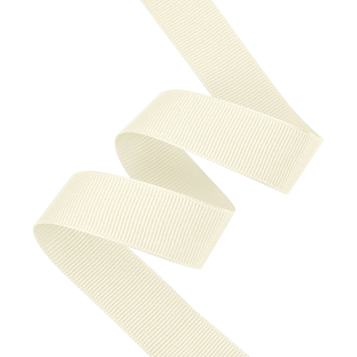 Textured Grosgrain Ribbon | Antique White (028) LaRibbons and Crafts