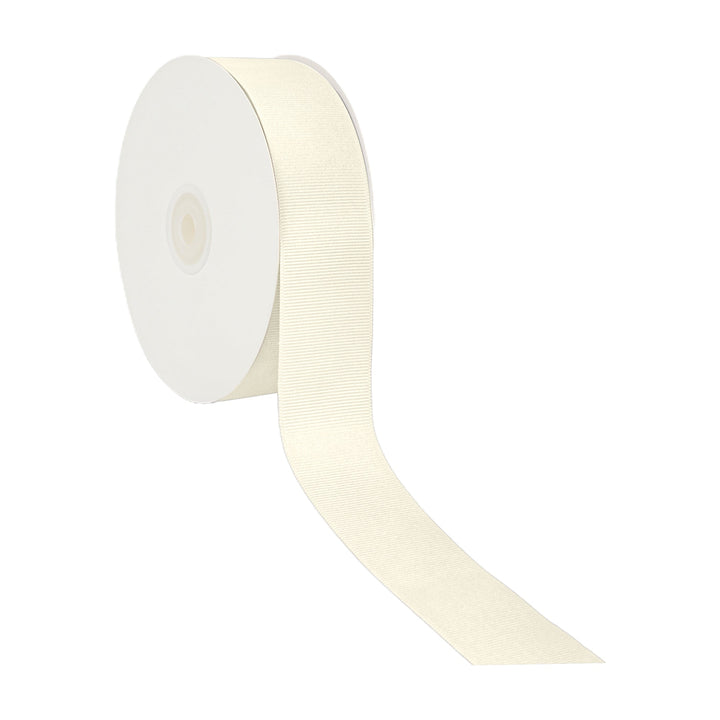 Textured Grosgrain Ribbon | Antique White (028) LaRibbons and Crafts