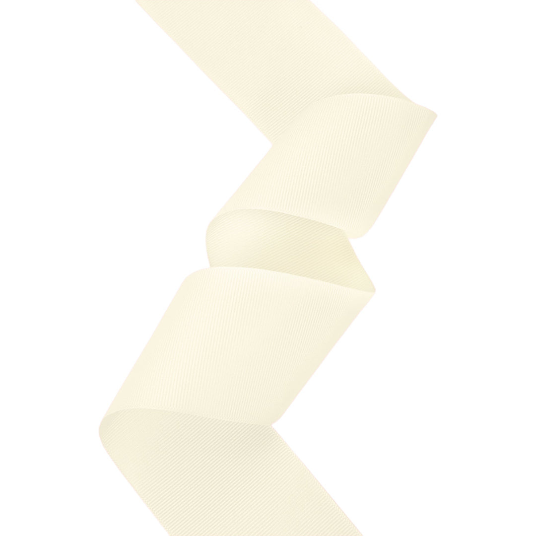 Textured Grosgrain Ribbon | Antique White (028) LaRibbons and Crafts