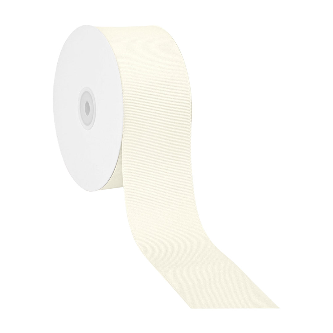 Textured Grosgrain Ribbon | Antique White (028) LaRibbons and Crafts