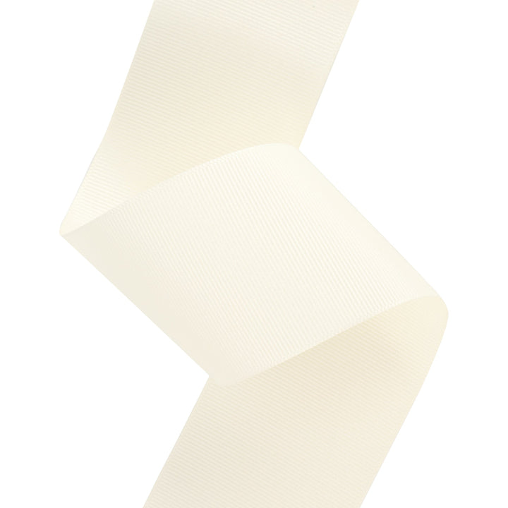 Textured Grosgrain Ribbon | Antique White (028) LaRibbons and Crafts