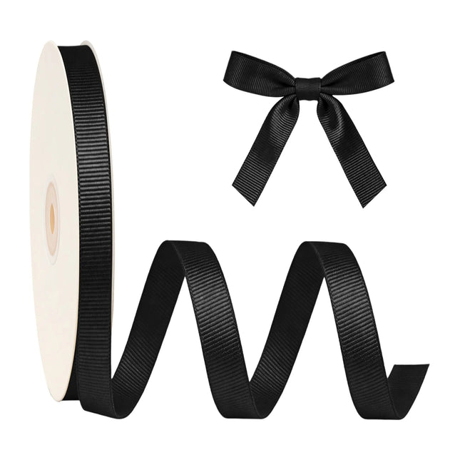 Textured Grosgrain Ribbon | Black (030)