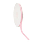 Quartz pink textured grosgrain ribbon swatch with ribbed woven texture
