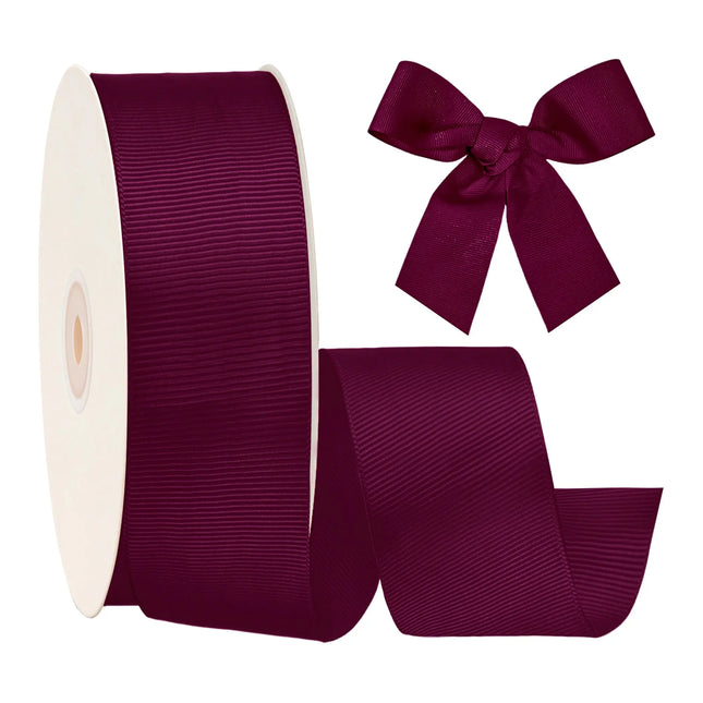 Textured Grosgrain Ribbon | Wine (275)