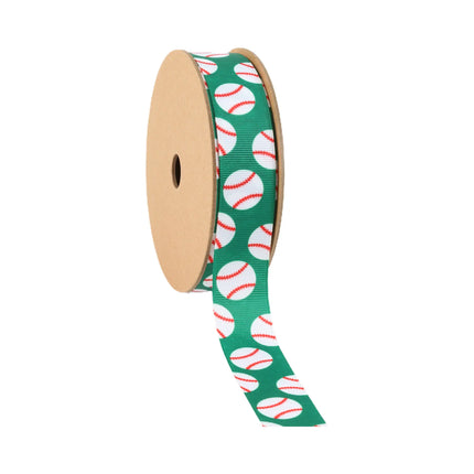 Baseball & Gingham Wired Ribbon Collection -4-Pack Premium Craft Ribbons for Wreaths & Decor |4 Rolls |95 Yards LaRibbons and Crafts