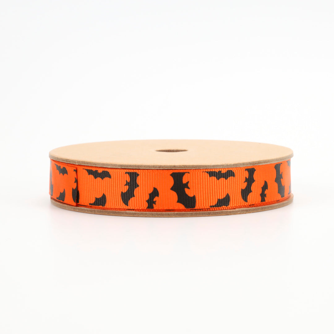 5/8" Printed Grosgrain Ribbon | Bat | 20 Yard Roll