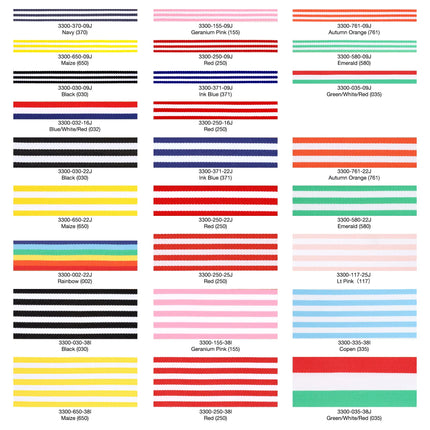 1" Striped Ribbon | 100 Yard Roll LaRibbons and Crafts