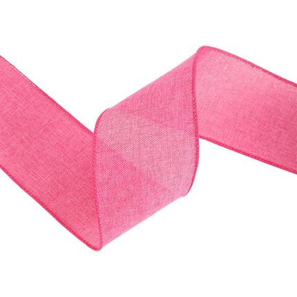 S-shaped hot pink wired burlap ribbon, for crafting & bows