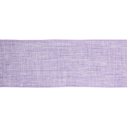 2 1/2" Wired Ribbon | Lavender Linen | 10 Yard Roll LaRibbons and Crafts
