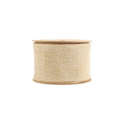 2 1/2" Wired Ribbon | Natural Linen