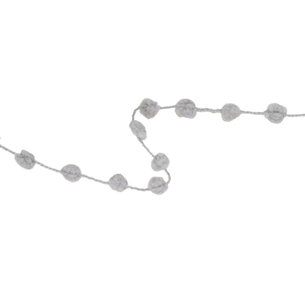 8mm Wired Pom Pom | Grey | 25 Yard Roll LaRibbons and Crafts