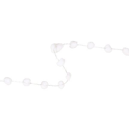 8mm Wired Pom Pom | White | 25 Yard Roll LaRibbons and Crafts