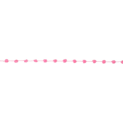 8mm Wired Pom Pom | Pink | 25 Yard Roll LaRibbons and Crafts