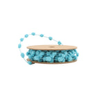 8mm Wired Pom Pom | Blue | 25 Yard Roll LaRibbons and Crafts
