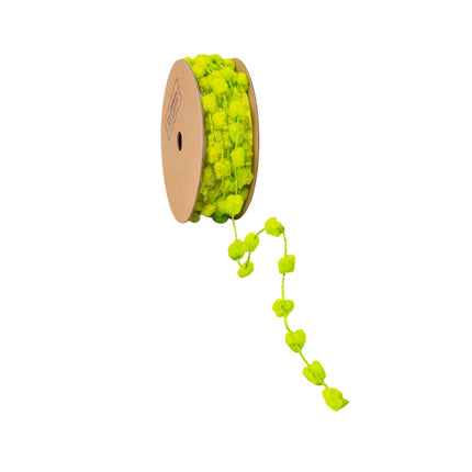 8mm Wired Pom Pom | Lime | 25 Yard Roll LaRibbons and Crafts