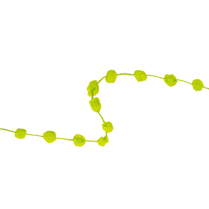 8mm Wired Pom Pom | Lime | 25 Yard Roll LaRibbons and Crafts
