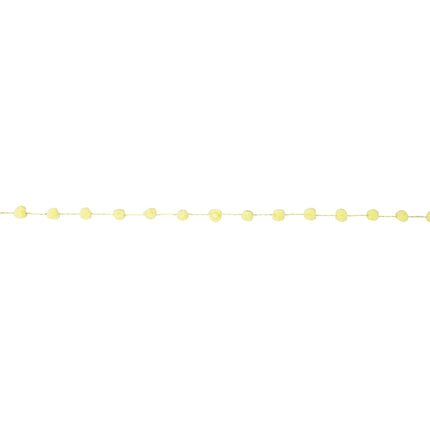 8mm Wired Pom Pom | Lemon | 25 Yard Roll LaRibbons and Crafts
