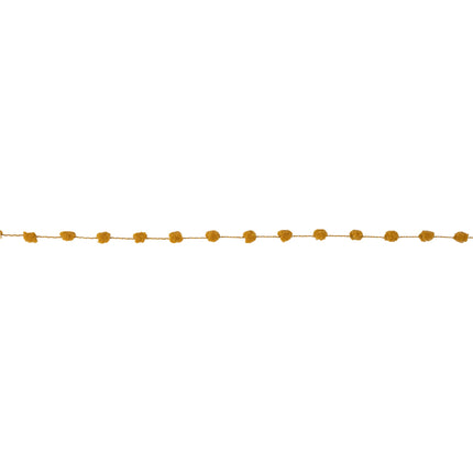 8mm Wired Pom Pom | Brown | 25 Yard Roll LaRibbons and Crafts