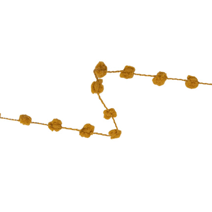 8mm Wired Pom Pom | Brown | 25 Yard Roll LaRibbons and Crafts
