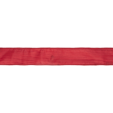 Wired Ribbon in Baseballs and Glove Pattern Assorted with Silk Crinkle Ribbon and Red Liene |4 Rolls |40 Yards