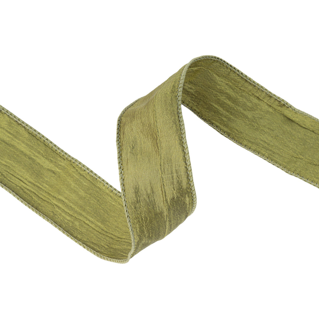 1 1/2" Wired Crinkle Ribbon | Forest | 50 Yard Roll
