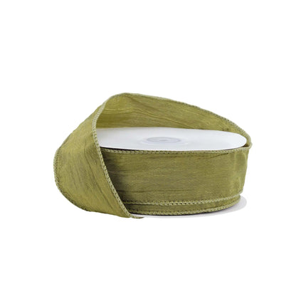 1 1/2" Wired Crinkle Ribbon | Forest | 50 Yard Roll LA Ribbons Wholesale