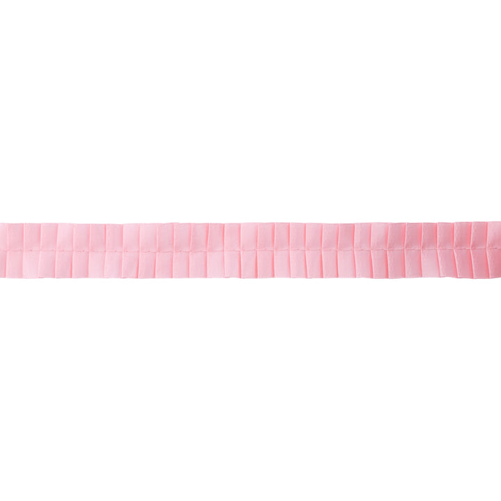 1" Pleated Ribbon | Pink | 10 Yard Roll