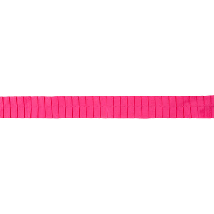 1" Pleated Ribbon | Shocking Pink | 10 Yard Roll LaRibbons Wholesale