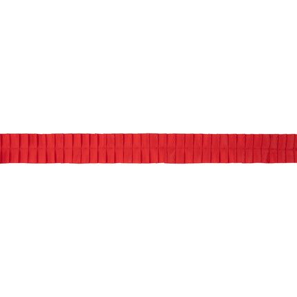 1" Pleated Ribbon | Red | 10 Yard Roll LaRibbons Wholesale