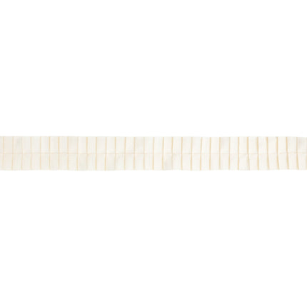 1" Pleated Ribbon | Ivory | 10 Yard Roll LaRibbons Wholesale