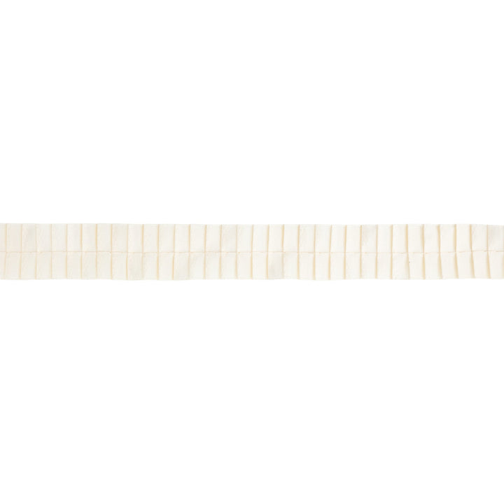 1" Pleated Ribbon | Ivory | 10 Yard Roll