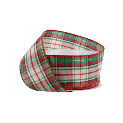 Plaid christmas ribbon