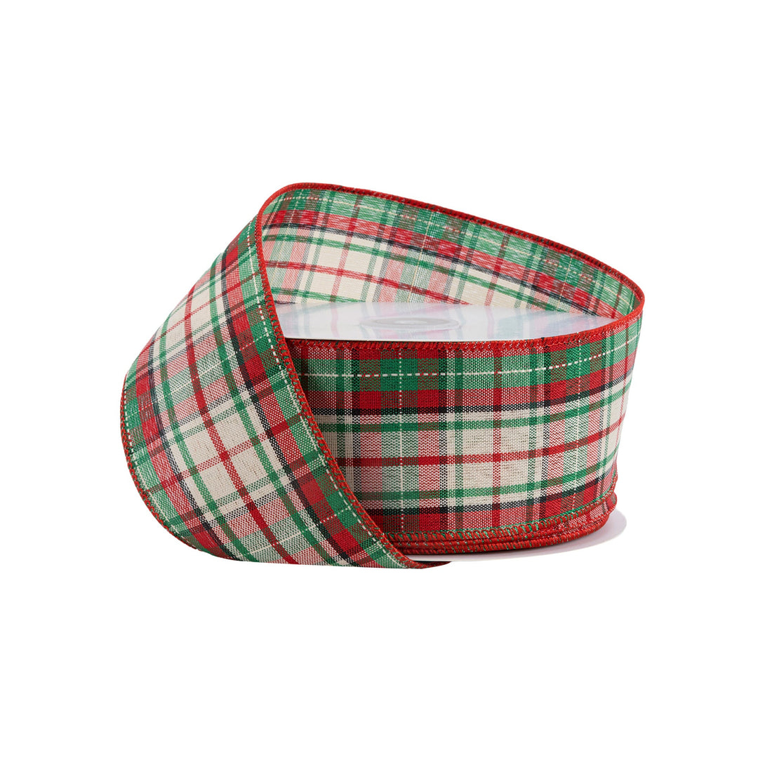 Plaid christmas ribbon