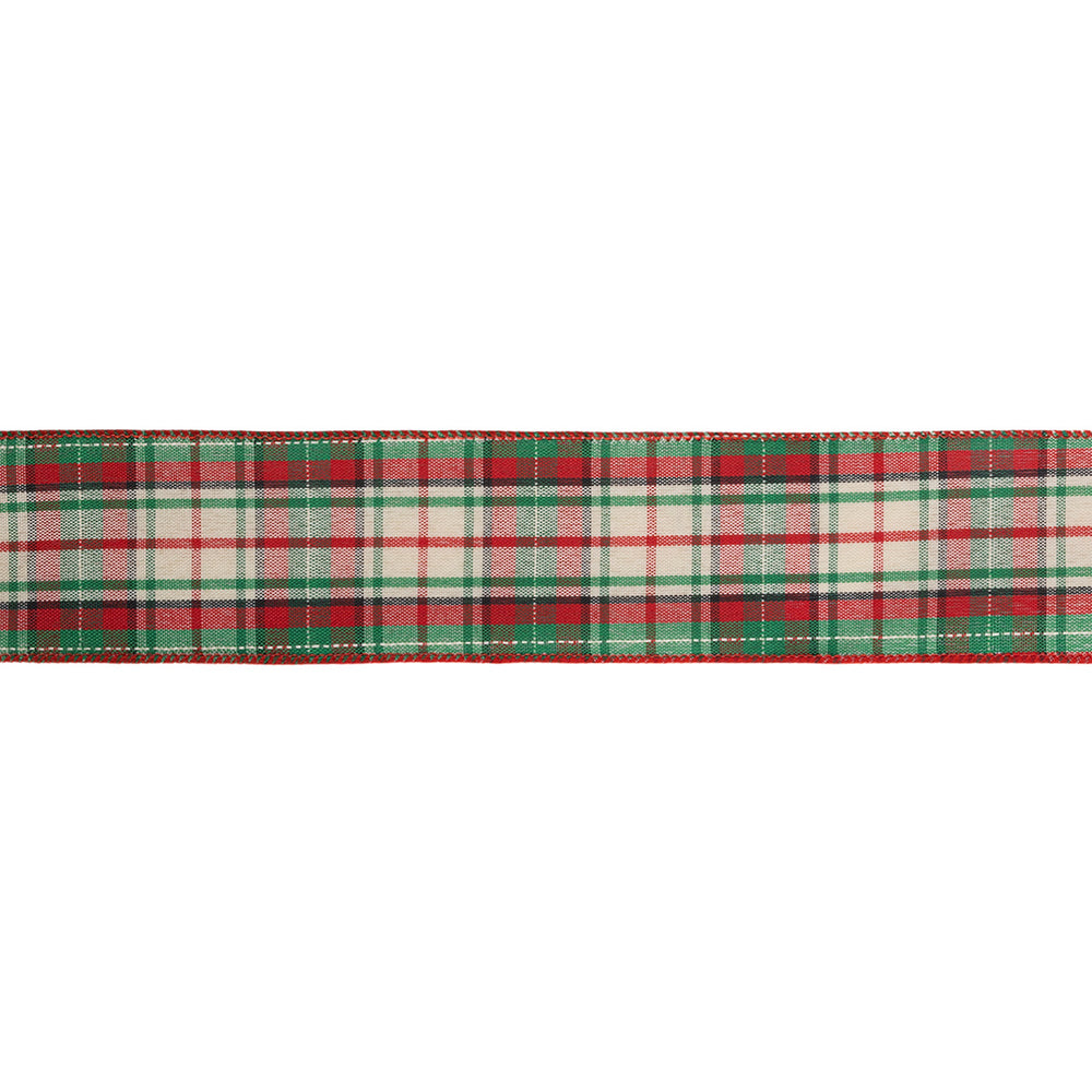 Plaid christmas ribbon