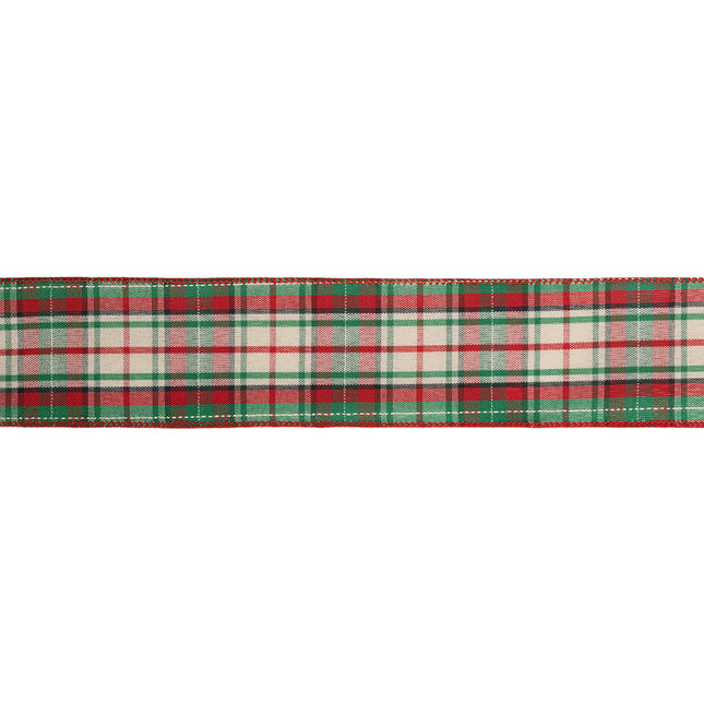 Plaid christmas ribbon