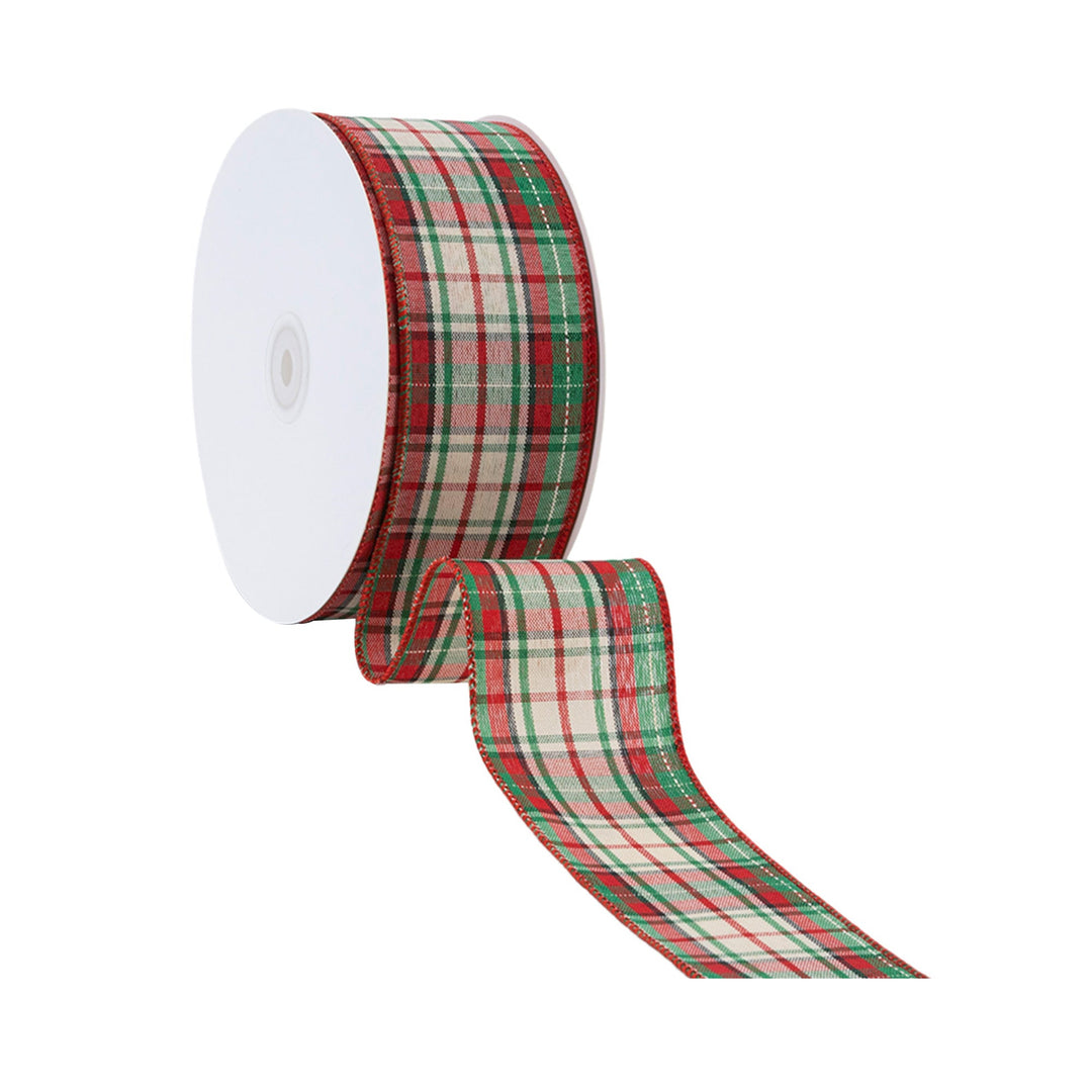 Plaid christmas ribbon
