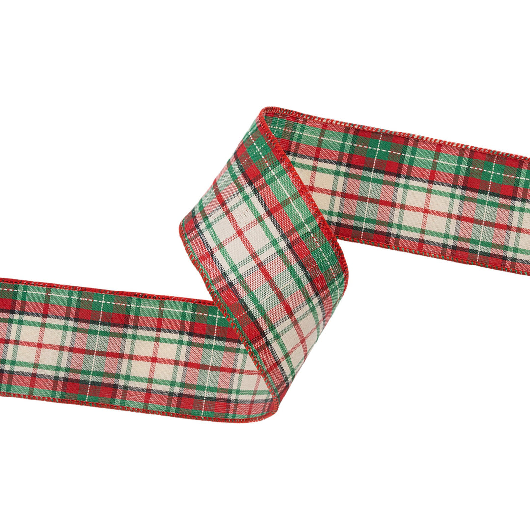Plaid christmas ribbon