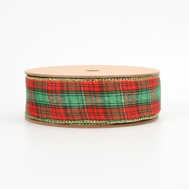 Plaid christmas ribbon