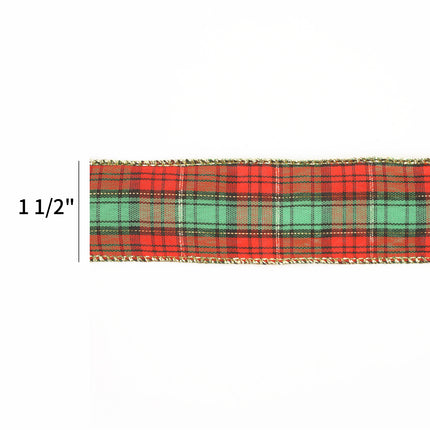 Plaid christmas ribbon