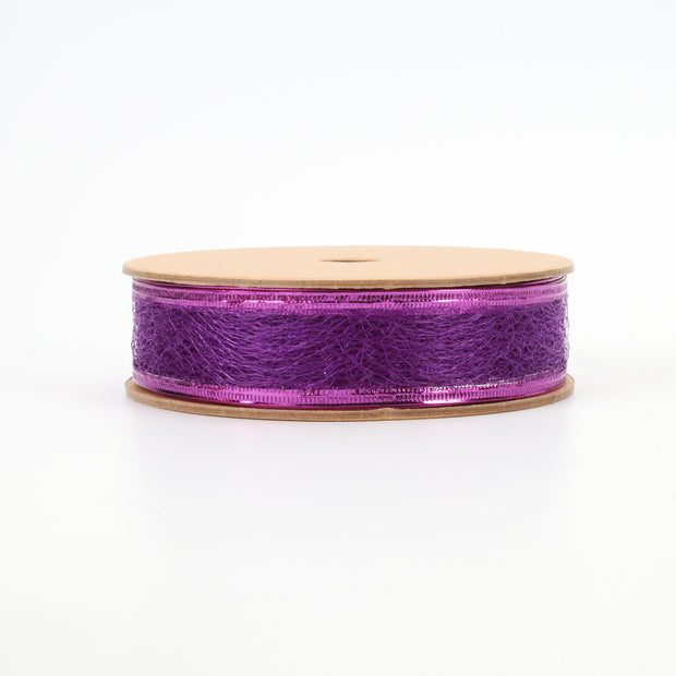 1" Wired Ribbon | "Whimsey" Purple | 10 Yard Roll