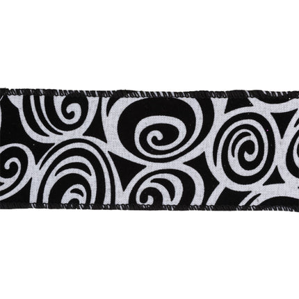 2 1/2" Wired Ribbon | Glittered Halloween w/ Black Backing | 10 Yard Roll LaRibbons and Crafts