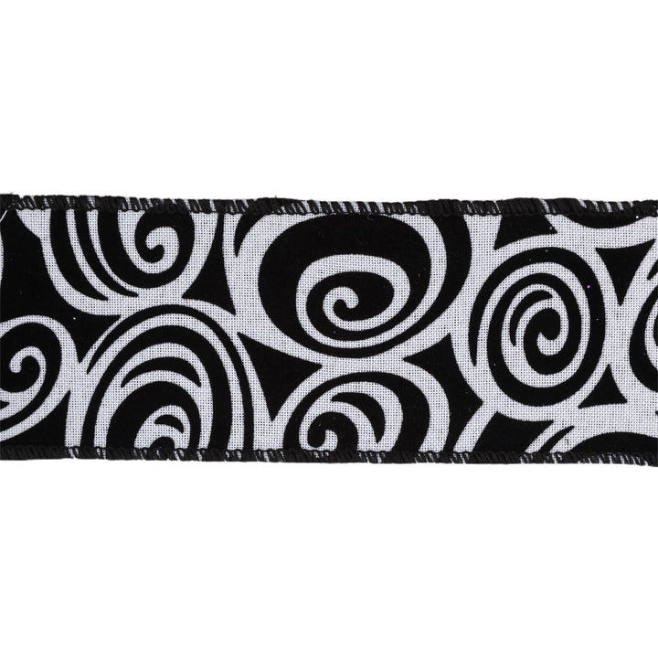 2 1/2" Wired Ribbon | Glittered Halloween w/ Black Backing | 10 Yard Roll LaRibbons and Crafts