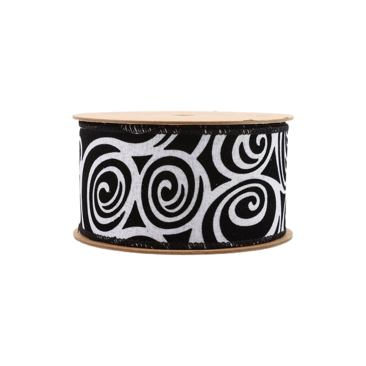 2 1/2" Wired Ribbon | Glittered Halloween w/ Black Backing | 10 Yard Roll LaRibbons and Crafts