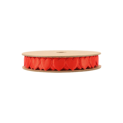 3/4" Ultra Sonic Trim | Red Side By Side Hearts | 10 Yard Roll LaRibbons and Crafts
