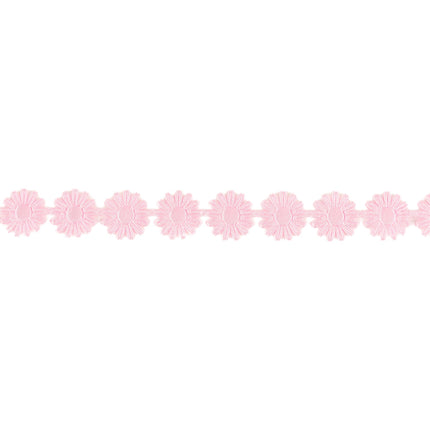 3/4" Ultra Sonic Trim | Pastel Pink Daisy Flower | 10 Yard Roll LaRibbons and Crafts