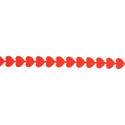 3/4" Ultra Sonic Trim | Red Running Hearts | 10 Yard Roll LaRibbons and Crafts