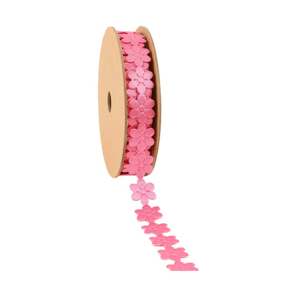 3/4" Ultra Sonic Trim | Pink Flower | 10 Yard Roll LaRibbons and Crafts