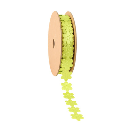 3/4" Ultra Sonic Trim | Green Flower | 10 Yard Roll LaRibbons and Crafts