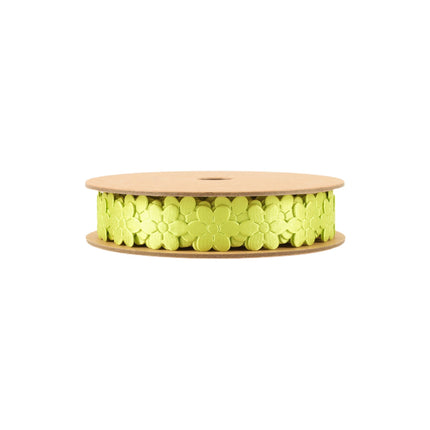 3/4" Ultra Sonic Trim | Green Flower | 10 Yard Roll LaRibbons and Crafts