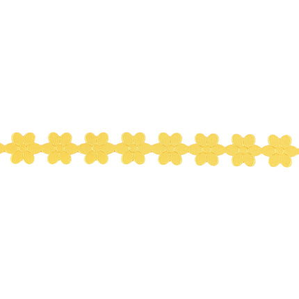 3/4" Ultra Sonic Trim | Yellow Flower | 10 Yard Roll LaRibbons and Crafts